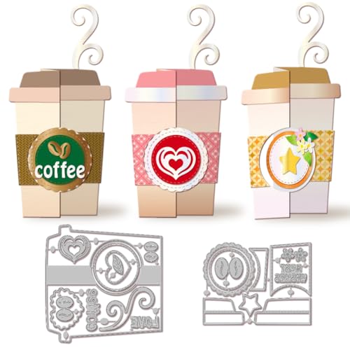 GLOBLELAND 3D Stanzformen Zum Falten Einer Kaffeetasse Zum Kartenbasteln Blatt Stern Herzrahmen Metallstanzungen Stanzvorlagen Für Scrapbooking Journale Prägungen Papierbasteldekoration GLOBLELAND 3D Stanzformen Zum Falten Einer Kaffeetasse Zum Kartenbasteln Blatt Stern Herzrahmen Metallstanzungen Stanzvorlagen Für Scrapbooking Journale Prägungen Papierbasteldekoration von GLOBLELAND