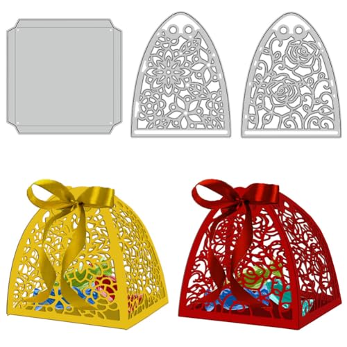 GLOBLELAND Blumen-Süßigkeitsschachteln, Metallstanzformen, 3D-Süßigkeitsschachteln, Stanzformen, Metallschablonen, Metall-Stanzformen Für Kartenherstellung, Prägewerkzeug, Schablone GLOBLELAND Blumen-Süßigkeitsschachteln, Metallstanzformen, 3D-Süßigkeitsschachteln, Stanzformen, Metallschablonen, Metall-Stanzformen Für Kartenherstellung, Prägewerkzeug, Schablone von GLOBLELAND