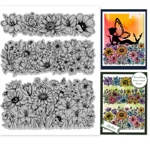 GLOBLELAND Blumen Hintergrund Stempel, 7.09x8.66zoll, Blumen, EVA Stempel, Prägestempel, Siegelstempel Aus Gummi Für DIY Scrapbooking Und Kartenherstellung, Papierbasteldekor GLOBLELAND Blumen Hintergrund Stempel, 7.09x8.66zoll, Blumen, EVA Stempel, Prägestempel, Siegelstempel Aus Gummi Für DIY Scrapbooking Und Kartenherstellung, Papierbasteldekor von GLOBLELAND