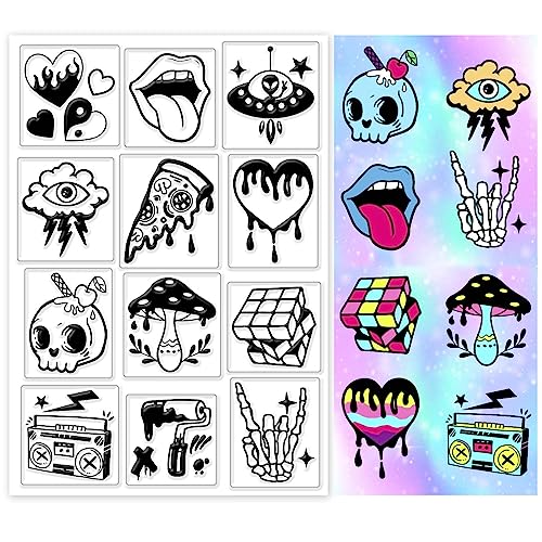 GLOBLELAND Dateien Stempel Für Halloween Skelett Herz Pilz Silikon Klare Stempel Prägeschablonen Vorlage Für DIY Scrapbooking Karten Fotoalbum Dekorativ von GLOBLELAND