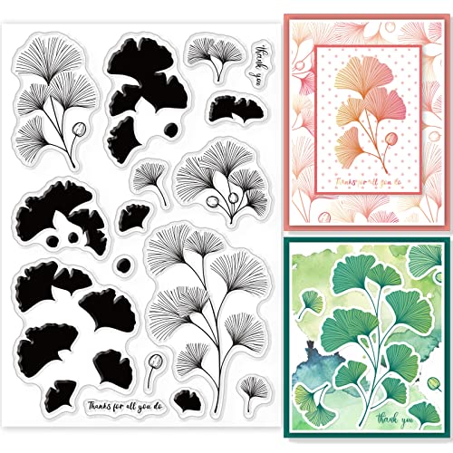 GLOBLELAND Geschichtete Ginkgo Biloba Klare Briefmarken Herbstgedanken Silikon Klare Stempelsiegel für Karten, Die DIY Scrapbooking Fotojournal Album Dekoration machen GLOBLELAND Geschichtete Ginkgo Biloba Klare Briefmarken Herbstgedanken Silikon Klare Stempelsiegel für Karten, Die DIY Scrapbooking Fotojournal Album Dekoration machen von GLOBLELAND