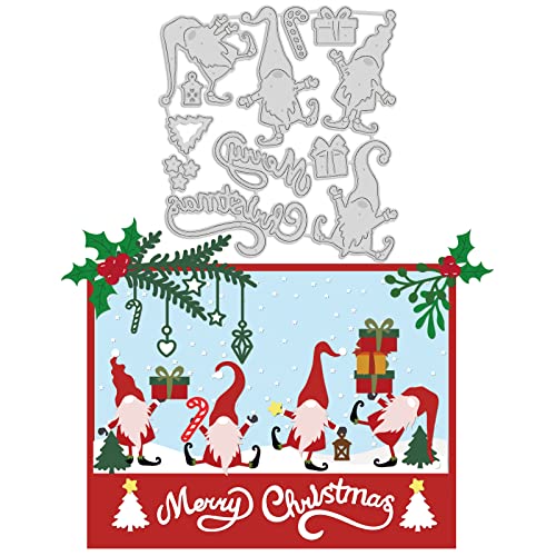 GLOBLELAND Gnome Santa Stanzformen zum Basteln von Karten, Dekoration, Blumen, Weihnachten, Pflanzen, grüne Blätter, Stanzformen, Schablonen für Scrapbooking, Fotoalbum GLOBLELAND Gnome Santa Stanzformen zum Basteln von Karten, Dekoration, Blumen, Weihnachten, Pflanzen, grüne Blätter, Stanzformen, Schablonen für Scrapbooking, Fotoalbum von GLOBLELAND