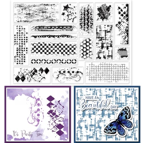 GLOBLELAND Graffiti-Hintergrund, Silikon, klare Stempel, Tintenmarkierung, Flecken-Hintergrund, klarer Stempel, Mosaik-Muster für Kartenherstellung, Scrapbooking, Fotoalbum, Dekoration GLOBLELAND Graffiti-Hintergrund, Silikon, klare Stempel, Tintenmarkierung, Flecken-Hintergrund, klarer Stempel, Mosaik-Muster für Kartenherstellung, Scrapbooking, Fotoalbum, Dekoration von GLOBLELAND
