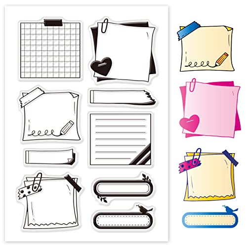 GLOBLELAND Haftnotiz Transparente Stempel für Scrapbooking Erinnerungen Klare Stamps To-do-Liste Silikonstempel Für Kartengestaltung DIY Prägung Journaling GLOBLELAND Haftnotiz Transparente Stempel für Scrapbooking Erinnerungen Klare Stamps To-do-Liste Silikonstempel Für Kartengestaltung DIY Prägung Journaling von GLOBLELAND