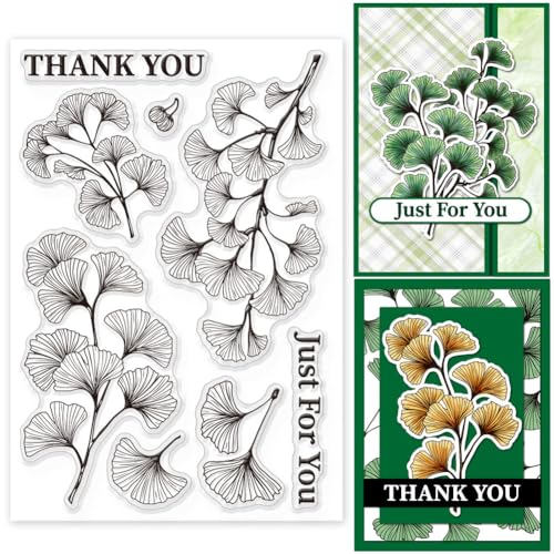 GLOBLELAND Herbst Ginkgo Blättern Transparente Stempel für Scrapbooking Blättern Klare Stamps Zweigen Silikonstempel Für Kartengestaltung DIY Prägung Journaling GLOBLELAND Herbst Ginkgo Blättern Transparente Stempel für Scrapbooking Blättern Klare Stamps Zweigen Silikonstempel Für Kartengestaltung DIY Prägung Journaling von GLOBLELAND