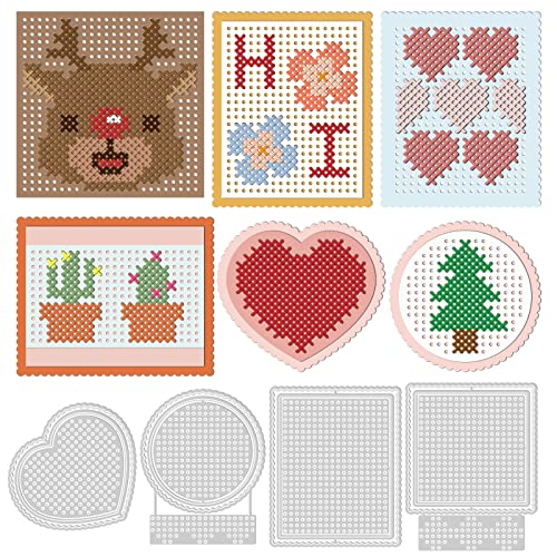 GLOBLELAND Kreuzstich Stanzformen Metall Liebe Rechteck Rahmen Stanzschnitte Prägeschablonen Vorlage für Die Kartenherstellung Dekoration für DIY Scrapbooking Album Handwerk GLOBLELAND Kreuzstich Stanzformen Metall Liebe Rechteck Rahmen Stanzschnitte Prägeschablonen Vorlage für Die Kartenherstellung Dekoration für DIY Scrapbooking Album Handwerk von GLOBLELAND
