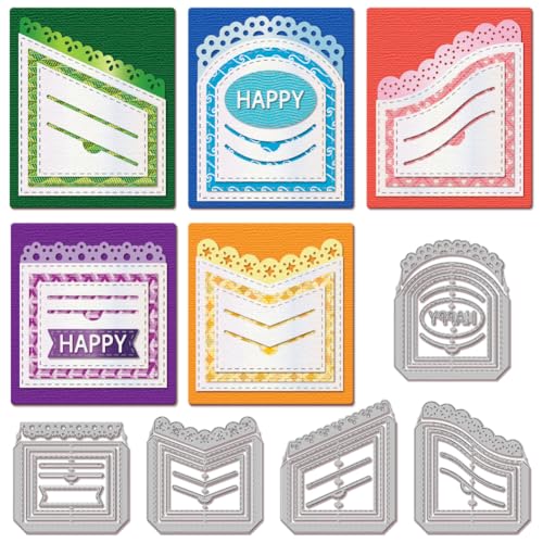 GLOBLELAND Lace Pocket Stanzen Taschenhintergrund Stanzformen Gesteppte Schlitze Taschenstanzen Für DIY Scrapbooking Kartenherstellung Journal Prägung Papierbasteldekoration GLOBLELAND Lace Pocket Stanzen Taschenhintergrund Stanzformen Gesteppte Schlitze Taschenstanzen Für DIY Scrapbooking Kartenherstellung Journal Prägung Papierbasteldekoration von GLOBLELAND