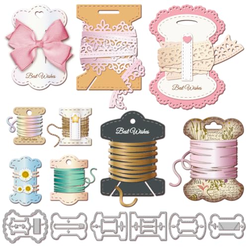 GLOBLELAND Metall-Stanzschablone, Schleife, Display-Karte, Stanzformen für DIY, Scrapbooking, Fotoalbum, dekorative Prägepapierkarte GLOBLELAND Metall-Stanzschablone, Schleife, Display-Karte, Stanzformen für DIY, Scrapbooking, Fotoalbum, dekorative Prägepapierkarte von GLOBLELAND