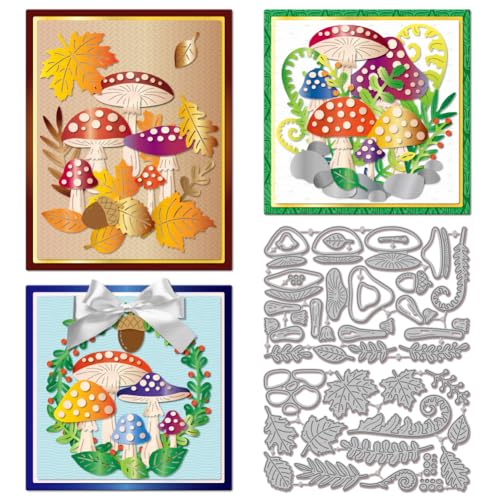 GLOBLELAND Pilz Stanzformen Für Bastelarbeiten Scrapbooking Metall Herbstblatt Stanzformen Farnblätter Blatt Stanzungen Für Kartenherstellung Prägung Fotoalbum Basteldekor GLOBLELAND Pilz Stanzformen Für Bastelarbeiten Scrapbooking Metall Herbstblatt Stanzformen Farnblätter Blatt Stanzungen Für Kartenherstellung Prägung Fotoalbum Basteldekor von GLOBLELAND