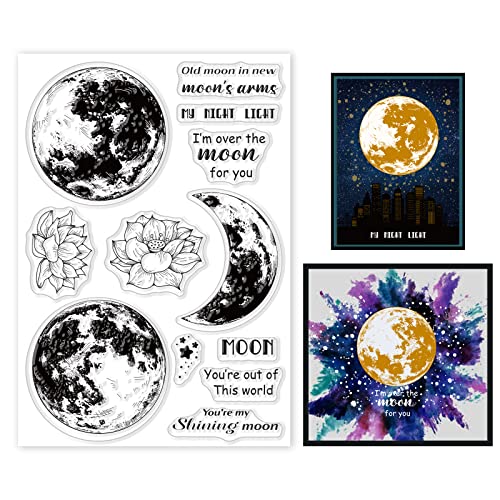 GLOBLELAND Planet Sterne Transparente Silikonstempel Hintergrund Klare Stamps Blumen Pflanzen Silikonstempel Für Kartengestaltung DIY Prägung Journaling GLOBLELAND Planet Sterne Transparente Silikonstempel Hintergrund Klare Stamps Blumen Pflanzen Silikonstempel Für Kartengestaltung DIY Prägung Journaling von GLOBLELAND