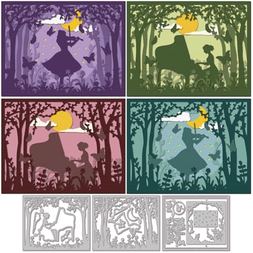 GLOBLELAND Schichtwald Klavier Lady Rahmen Stanzschablonen Für DIY Scrapbooking Metall Musik Gewebter Hintergrund Schneideformen Blumen Schmetterlinge Stanzformen Für Kartenherstellung Prägung GLOBLELAND Schichtwald Klavier Lady Rahmen Stanzschablonen Für DIY Scrapbooking Metall Musik Gewebter Hintergrund Schneideformen Blumen Schmetterlinge Stanzformen Für Kartenherstellung Prägung von GLOBLELAND