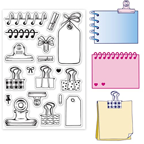 GLOBLELAND Schreibwaren Transparente Stempel für Scrapbooking Büroklammern Klare Stamps Kalender Planer Silikonstempel Für Kartengestaltung DIY Prägung Journaling GLOBLELAND Schreibwaren Transparente Stempel für Scrapbooking Büroklammern Klare Stamps Kalender Planer Silikonstempel Für Kartengestaltung DIY Prägung Journaling von GLOBLELAND