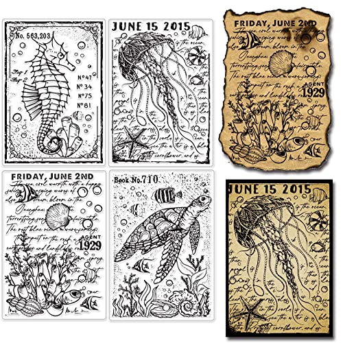 GLOBLELAND Sea World Klare Stempel Für Die Kartenherstellung Dekorative Seepferdchen Muschel Meeresschildkröten Quallen Transparente Silikonstempel Für DIY Scrapbooking Zubehör Prägung Papier Karte GLOBLELAND Sea World Klare Stempel Für Die Kartenherstellung Dekorative Seepferdchen Muschel Meeresschildkröten Quallen Transparente Silikonstempel Für DIY Scrapbooking Zubehör Prägung Papier Karte von GLOBLELAND