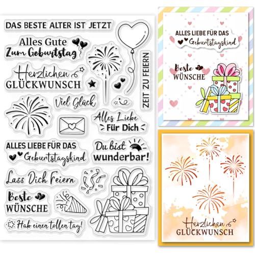 GLOBLELAND Sprüche Deutsche Clear Stamps Geburtstagsstempel Für DIY Scrapbooking Deutsches Emotionales Wort Silikonstempel Transparente Stempel Siegel Für Kartenherstellung Tagebuch Fotoalbum GLOBLELAND Sprüche Deutsche Clear Stamps Geburtstagsstempel Für DIY Scrapbooking Deutsches Emotionales Wort Silikonstempel Transparente Stempel Siegel Für Kartenherstellung Tagebuch Fotoalbum von GLOBLELAND