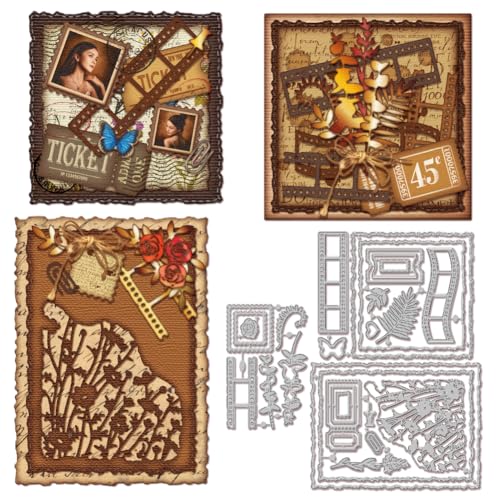 GLOBLELAND Stanzformen Für Briefmarken Pflanzen Stanzungen Metall Büttenrandrahmen Folien Stanzschablone Vorlage Für Kartengestaltung Dekoration DIY Scrapbooking Album Basteldekor GLOBLELAND Stanzformen Für Briefmarken Pflanzen Stanzungen Metall Büttenrandrahmen Folien Stanzschablone Vorlage Für Kartengestaltung Dekoration DIY Scrapbooking Album Basteldekor von GLOBLELAND