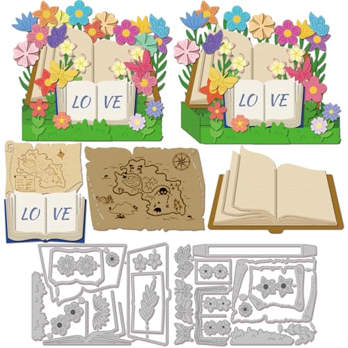 GLOBLELAND Stanzformen Für Bücher Zum Selbermachen Scrapbooking Metall Kraftpapier Stanzformen n Stanzungen Für Kartenherstellung Prägung Fotoalbum Basteldekor GLOBLELAND Stanzformen Für Bücher Zum Selbermachen Scrapbooking Metall Kraftpapier Stanzformen n Stanzungen Für Kartenherstellung Prägung Fotoalbum Basteldekor von GLOBLELAND