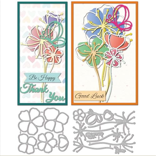 GLOBLELAND Frühling Stanzformen Mit Blumenlinien Zum Gestalten von Karten. Stanzformen Mit Schmetterlingslinien. Stanzformen Mit Blumenschichten Zum Selbermachen Scrapbooking Journalen Dekorieren GLOBLELAND Frühling Stanzformen Mit Blumenlinien Zum Gestalten von Karten. Stanzformen Mit Schmetterlingslinien. Stanzformen Mit Blumenschichten Zum Selbermachen Scrapbooking Journalen Dekorieren von GLOBLELAND