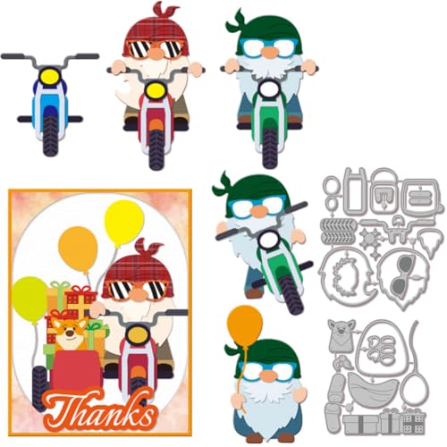 GLOBLELAND Stanzformen Mit Motorrad Zwerg Hunde Stanzungen Metall Geschenkbox Stanzvorlage Für Kartenherstellung Dekoration DIY Scrapbooking Album Basteldekor GLOBLELAND Stanzformen Mit Motorrad Zwerg Hunde Stanzungen Metall Geschenkbox Stanzvorlage Für Kartenherstellung Dekoration DIY Scrapbooking Album Basteldekor von GLOBLELAND