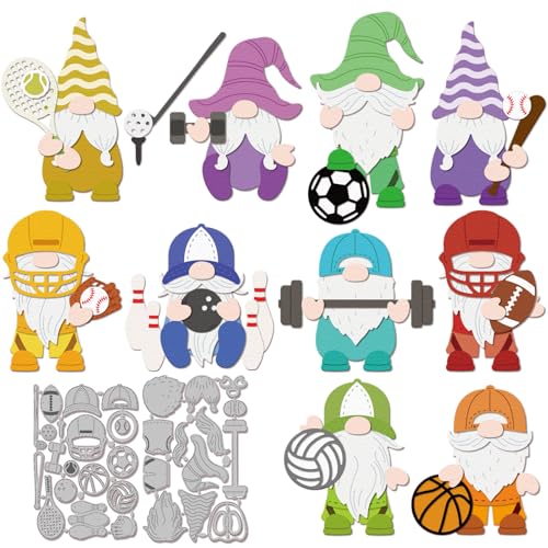 GLOBLELAND Stanzformen Mit Sportzwerg Metall Ballspiele Stanzungen Gewichtheben Stanz Und Prägevorlagen Für Scrapbooking Basteln Papierkartenherstellung GLOBLELAND Stanzformen Mit Sportzwerg Metall Ballspiele Stanzungen Gewichtheben Stanz Und Prägevorlagen Für Scrapbooking Basteln Papierkartenherstellung von GLOBLELAND