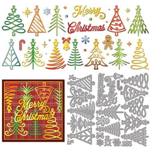 GLOBLELAND Stanzformen Mit Weihnachtsbaum Motiv Metall Lebkuchenmann Stanzformen Frohe Weihnachten Stanz Und Prägevorlagen Für Scrapbooking Basteln Papierkarten GLOBLELAND Stanzformen Mit Weihnachtsbaum Motiv Metall Lebkuchenmann Stanzformen Frohe Weihnachten Stanz Und Prägevorlagen Für Scrapbooking Basteln Papierkarten von GLOBLELAND