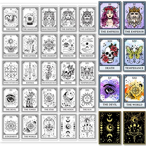 GLOBLELAND Tarot-Themenmuster, Transparente Stempel, Vintage-Stil, Silikon, Transparente Stempel, Sterne, Konstellationen Hexen Transparente Stempelsiegel Für DIY Scrapbooking Kunstzeitschriften D GLOBLELAND Tarot-Themenmuster, Transparente Stempel, Vintage-Stil, Silikon, Transparente Stempel, Sterne, Konstellationen Hexen Transparente Stempelsiegel Für DIY Scrapbooking Kunstzeitschriften D von GLOBLELAND