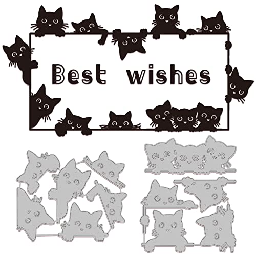 GLOBLELAND Tier Silhouette Stanzformen Metall Katze Stanzschnitte Prägeschablonen Vorlage für Papierkartenherstellung Dekoration DIY Scrapbooking Album Handwerk Dekor GLOBLELAND Tier Silhouette Stanzformen Metall Katze Stanzschnitte Prägeschablonen Vorlage für Papierkartenherstellung Dekoration DIY Scrapbooking Album Handwerk Dekor von GLOBLELAND