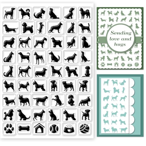 GLOBLELAND Transparente Stempel „Hunde“ Für DIY Scrapbooking, 21x15 cm, Tiere, Silikon, Transparente Stempel, Siegel, Hundemuster, Transparente Stempel Für Karten, Tagebuch, Dekor GLOBLELAND Transparente Stempel „Hunde“ Für DIY Scrapbooking, 21x15 cm, Tiere, Silikon, Transparente Stempel, Siegel, Hundemuster, Transparente Stempel Für Karten, Tagebuch, Dekor von GLOBLELAND