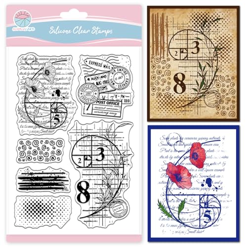 GLOBLELAND Vintage Fibonacci Hintergrund Transparente Stempel für Scrapbooking Retro Textur Klare Stamps Mathematische Formel Silikonstempel Für Kartengestaltung DIY Prägung Journaling GLOBLELAND Vintage Fibonacci Hintergrund Transparente Stempel für Scrapbooking Retro Textur Klare Stamps Mathematische Formel Silikonstempel Für Kartengestaltung DIY Prägung Journaling von GLOBLELAND