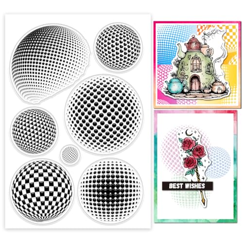 GLOBLELAND Transparente Stempel Mit Kreisförmigem Halbton Hintergrund Kreisförmigem Muster Hintergrund Transparente Silikonstempelsiegel Silikonstempel Für DIY Scrapbooking Karten Fotoalben GLOBLELAND Transparente Stempel Mit Kreisförmigem Halbton Hintergrund Kreisförmigem Muster Hintergrund Transparente Silikonstempelsiegel Silikonstempel Für DIY Scrapbooking Karten Fotoalben von GLOBLELAND