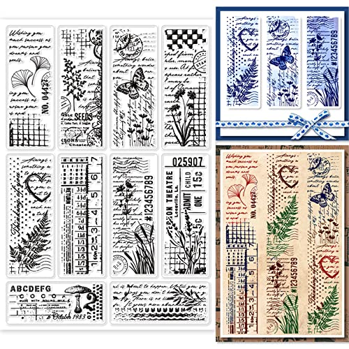GLOBLELAND Transparente Stempel Mit Pflanzenmuster Wiederverwendbar Transparente Stempel Winzige Vintage Stil Silikonstempel Aus Silikon Für DIY Scrapbooking Fotoalben Dekorative Karten GLOBLELAND Transparente Stempel Mit Pflanzenmuster Wiederverwendbar Transparente Stempel Winzige Vintage Stil Silikonstempel Aus Silikon Für DIY Scrapbooking Fotoalben Dekorative Karten von GLOBLELAND
