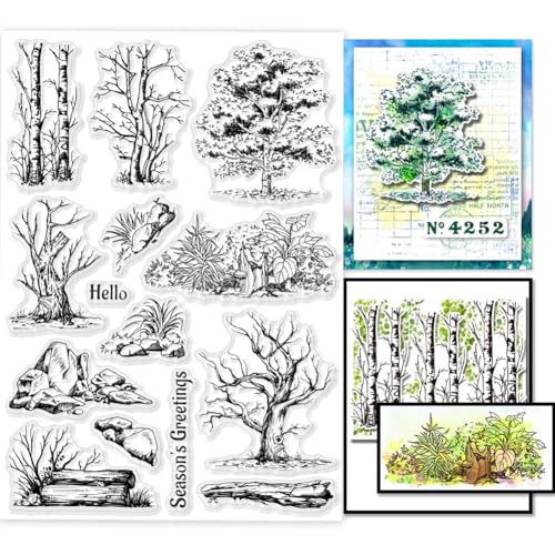 GLOBLELAND Transparente Stempel Mit Verwelkten Bäumen Für DIY Scrapbooking Steine Silikonstempel Siegel Baum Ohne Blätter Transparente Stempel Für Karten Fotoalbum Tagebuch 5.83x8.27 Zoll GLOBLELAND Transparente Stempel Mit Verwelkten Bäumen Für DIY Scrapbooking Steine Silikonstempel Siegel Baum Ohne Blätter Transparente Stempel Für Karten Fotoalbum Tagebuch 5.83x8.27 Zoll von GLOBLELAND
