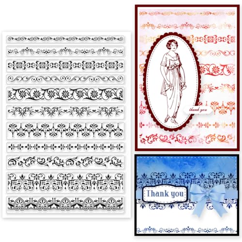 GLOBLELAND Dekoration Spitze Transparente Silikonstempel Vintage Ecken Klare Stamps Silikonstempel Für Kartengestaltung DIY Prägung Journaling GLOBLELAND Dekoration Spitze Transparente Silikonstempel Vintage Ecken Klare Stamps Silikonstempel Für Kartengestaltung DIY Prägung Journaling von GLOBLELAND