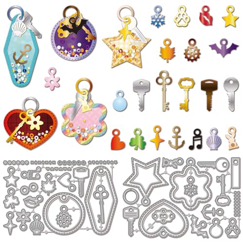 GLOBLELAND Vintage Schlüsselanhänger Shaker Stanzformen für DIY Scrapbooking Metall Stern Herz Anhänger Stanzformen für Kartenherstellung Prägung Fotoalbum Handwerk Dekor GLOBLELAND Vintage Schlüsselanhänger Shaker Stanzformen für DIY Scrapbooking Metall Stern Herz Anhänger Stanzformen für Kartenherstellung Prägung Fotoalbum Handwerk Dekor von GLOBLELAND