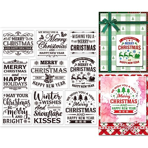 GLOBLELAND Weihnachtsgrußworte, Transparente Stempel Für Die Kartenherstellung, Schneeflocken, Weihnachtsstern, Weihnachtsbaum, Transparente Silikonstempel Für Weihnachten, Prägung, Papierkarten GLOBLELAND Weihnachtsgrußworte, Transparente Stempel Für Die Kartenherstellung, Schneeflocken, Weihnachtsstern, Weihnachtsbaum, Transparente Silikonstempel Für Weihnachten, Prägung, Papierkarten von GLOBLELAND