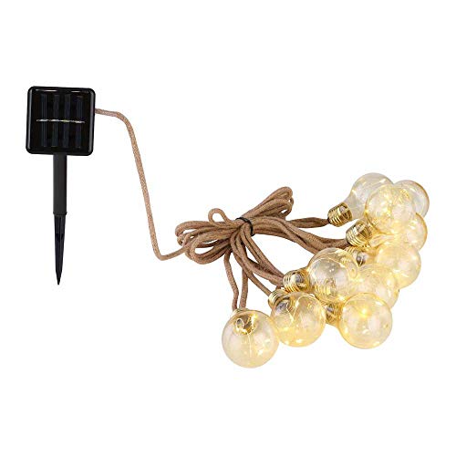 Solar-Lichterkette Außenbereich Kunststoff Amber, 50Xled von GLOBO