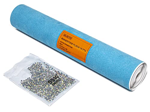 GLOCTO Strass-Flock in Rolle, 30,5 x 4,5 m, für Schablone und Hotfix-Strasssteine, Kompatibel Mit Vinyl-Schneidemaschine GLOCTO Strass-Flock in Rolle, 30,5 x 4,5 m, für Schablone und Hotfix-Strasssteine, Kompatibel Mit Vinyl-Schneidemaschine von GLOCTO