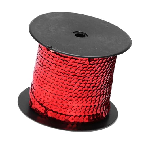 1 Roll -Sequin -Saite, 6 Mm Flachsequin -Trim -Squin -Saite 100 Yards Ribbon für Handwerks -DIY (#3) von GLOGLOW