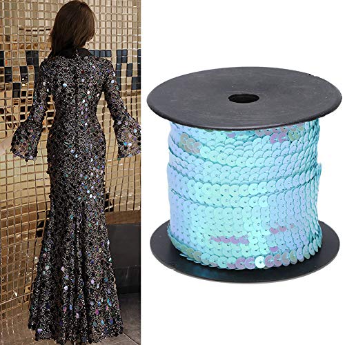 1 Roll -Sequin -Saite, 6 Mm Flachsequin -Trim -Squin -Saite 100 Yards Ribbon für Handwerks -DIY (#5) von GLOGLOW