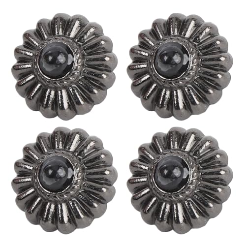 10 Sets Metallschraubenknopf, Gunmetal 16,5 Mm Blütenmusterknöpfe mit Abnehmbarem Design, Neuheitstag -Koffer -Dekorationsset für die Sicherung und Erhöhung der Sicherheit 10 Sets Metallschraubenknopf, Gunmetal 16,5 Mm Blütenmusterknöpfe mit Abnehmbarem Design, Neuheitstag -Koffer -Dekorationsset für die Sicherung und Erhöhung der Sicherheit von GLOGLOW