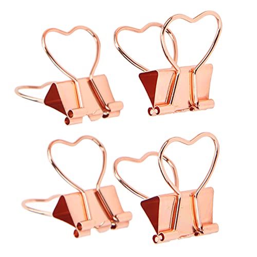 10 Stück Herzförmige Binderklammern, Roségold, Lustige Niedliche Papierklammern, Rechnungsklammer, Dekorative Büroklammern, Notizen, Briefe für Büro, Zuhause, SchuleKlammern & Ringe 10 Stück Herzförmige Binderklammern, Roségold, Lustige Niedliche Papierklammern, Rechnungsklammer, Dekorative Büroklammern, Notizen, Briefe für Büro, Zuhause, SchuleKlammern & Ringe von GLOGLOW