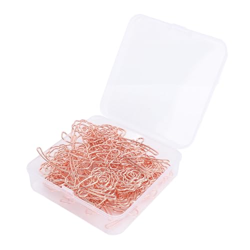 30 Pcs Süße Büroklamme, Rosafarbene Papierklammern, Edelstahl, Multifunktionale Süße Lesezeichen Planer -Clips, Blumenform 30 Pcs Süße Büroklamme, Rosafarbene Papierklammern, Edelstahl, Multifunktionale Süße Lesezeichen Planer -Clips, Blumenform von GLOGLOW