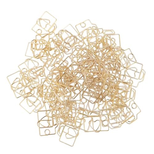 80 Stück Kamera-förmige Büroklammern, Niedliche Metall-Büroklammern, Lesezeichen, Planerklammern mit Aufbewahrungsbox für Büro, Hochzeitseinladungen, Basteln, Scrapbooking (GOLD) von GLOGLOW