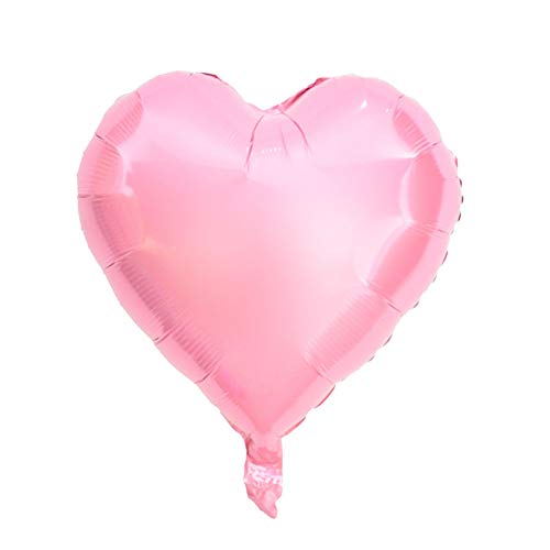Aluminiumfolienballon, 10 Stück, 25,4 Cm, Herzförmige Aluminiumfolienballons, Automatische Versiegelung, Sicherheit, Leuchtende Farben, Romantischer Atmosphärenballon für (#4) von GLOGLOW
