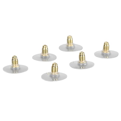 Ersatz-Ohrringverschlüsse aus 925er-Silber, Sichere Verschluss-Ohrstecker, Antiallergen, Geeignet für Empfindliche Ohren, 3 Paar, Hält die Ohrringe Leicht an Ort und Stelle, (GOLD) von GLOGLOW