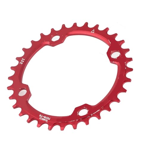GLOGLOW 32/34/36/38T BCD 104 Kurbelwellenkettenring für Mountainbike, Licht und Hohen Widerstand, Einfache Installation für die Fahrradreparatur, die Endgültige Aufbewahrung der Kette (32T) von GLOGLOW