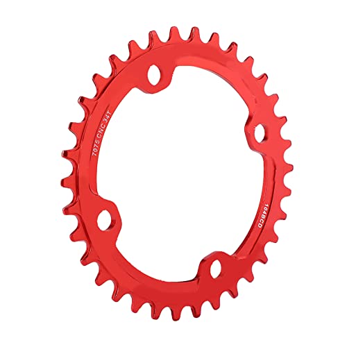 GLOGLOW 32/34/36/38T BCD 104 Kurbelwellenkettenring für Mountainbike, Licht und Hohen Widerstand, Einfache Installation für die Fahrradreparatur, die Endgültige Aufbewahrung der Kette (34T) von GLOGLOW