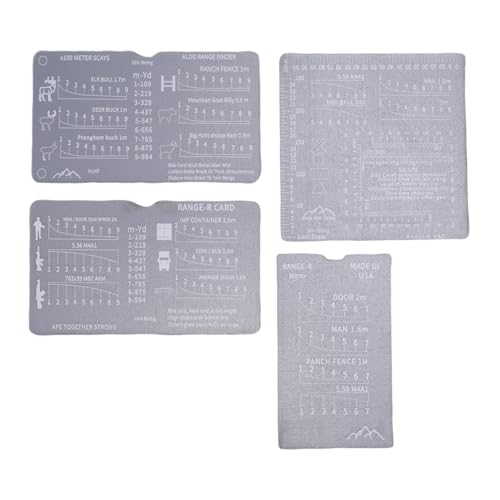 GLOGLOW 4pcs Distanzfinderkarte, 6 Referenzlinien Ultra Compact Range Finderkarten Tragbare Entfernungsmesser Outdoor -Aktivitäten Ideales Werkzeug für die Schulung Ausbildung GLOGLOW 4pcs Distanzfinderkarte, 6 Referenzlinien Ultra Compact Range Finderkarten Tragbare Entfernungsmesser Outdoor -Aktivitäten Ideales Werkzeug für die Schulung Ausbildung von GLOGLOW