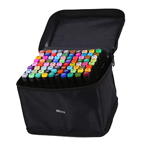GLOGLOW 80 Farben Doppel -Tipp -Marker Kit, Farbmischung Tragbare Kunstmarkierungen für das Malerei für das Büro -Hausgebrauch Im Klassenzimmer mit 156,5 Mm Länge Geeignet GLOGLOW 80 Farben Doppel -Tipp -Marker Kit, Farbmischung Tragbare Kunstmarkierungen für das Malerei für das Büro -Hausgebrauch Im Klassenzimmer mit 156,5 Mm Länge Geeignet von GLOGLOW