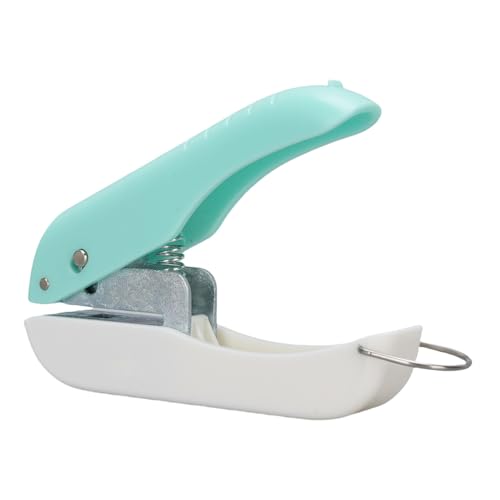 GLOGLOW Square Hole Punch Paper Punch Handheld Hole Puncher Zum Scrapbooking 1/4 Zoll Punch mit Eingebauten Spitzenbehälter für Papierkartonpapier Tragbar von GLOGLOW