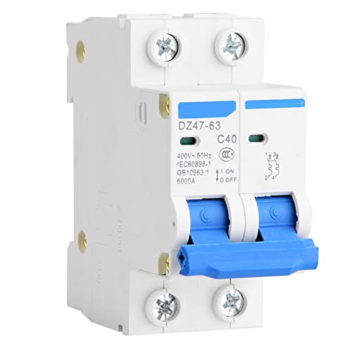 GLOGLOW Zuverlässige Leistung 2p -Klemme Miniaturschalter Luftschalter Klemme für eine Kleine Energieerzeugung (40A) von GLOGLOW